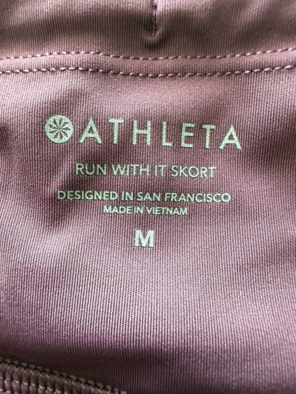 Athleta Run With It Purple Skort Medium Tennis Golf Running Athleisure Skirt - Picture 8 of 8